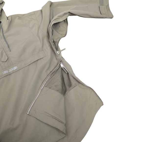 Converse x Kim Jones Oversized Dry Feel Water Resistant Anorak Parka Olive Green - Picture 11 of 12